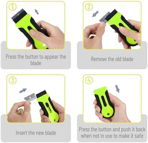 Bates- Razor Blade Scraper Tool, 2 Pack, 30 Extra Stainless Steel Blades - Image 4