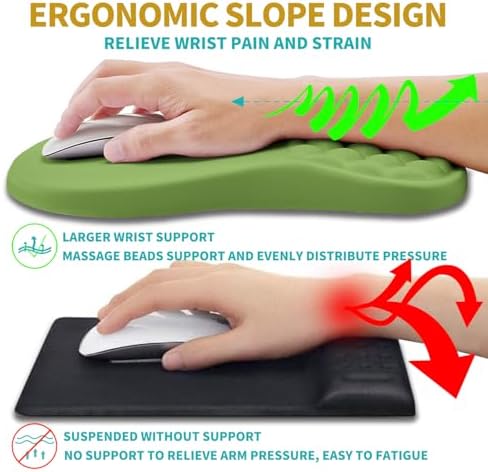 Hokafenle 2 in 1 Ergonomic Mouse Pad Wrist Support & Wrist Rest - Image 5
