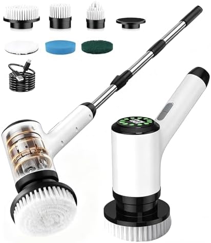 Electric Spin Scrubber, Cordless 6-in-1 Power Scrubber by Lichffy