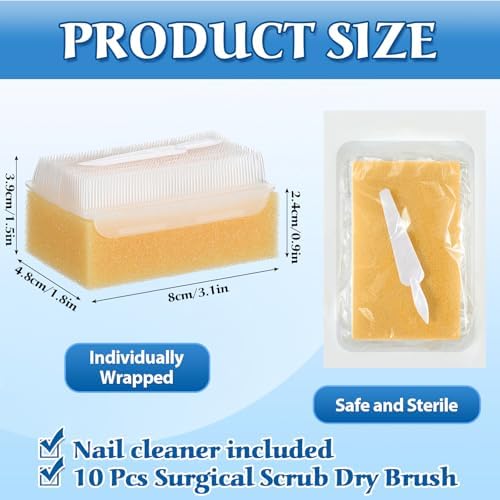 Reallnaive 10 Pcs Surgical Hand Scrub Brush - Image 5