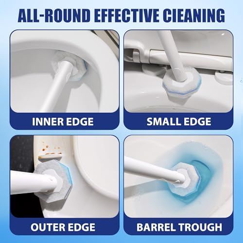 2 Pack Disposable Toilet Brush and Holder Set - Image 5