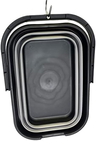 SAMMART 12L Collapsible Rectangular Handy Basket/Bucket/Multiuse Foldable Water - Image 6