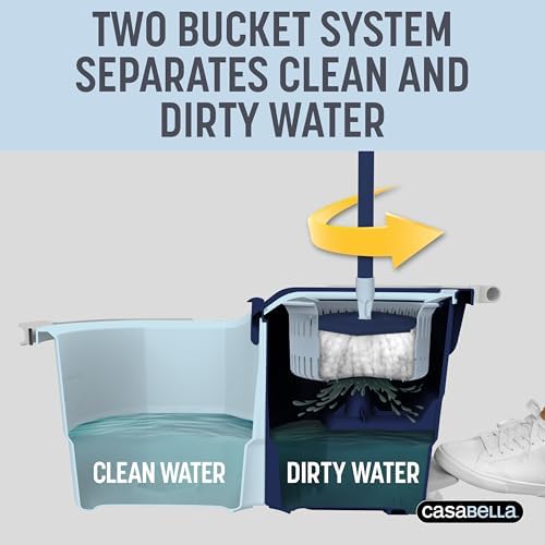 Casabella Clean Water Microfiber Spin Mop - Image 2