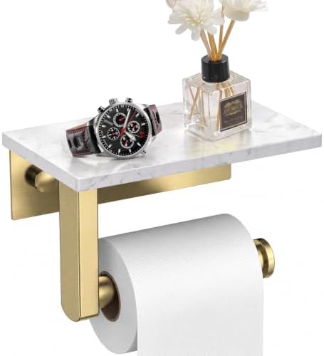 BWE Brushed Gold Toilet Paper Holder by BWE