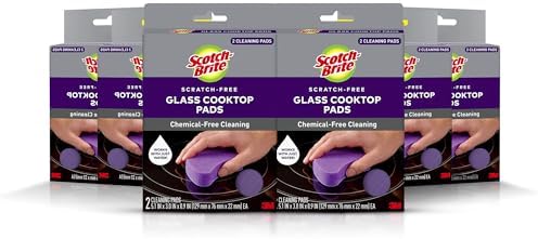 Scotch-Brite Glass Cooktop Pads, Scratch-Free & Non-Abrasive Scrubbers by Scotch-Brite