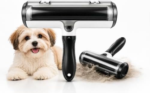 Reusable Pet Hair Remover Roller – Self Cleaning Lint Roller by Unknown