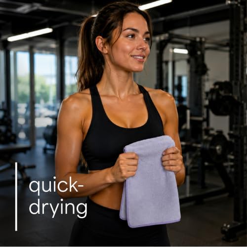 S&T INC. Microfiber Gym Towels, 6 Pack - Image 4
