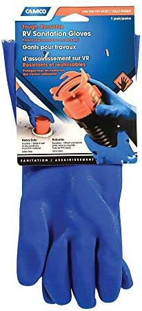 Camco Durable All Purpose RV and Camper Reusable Sanitation Gloves by Camco