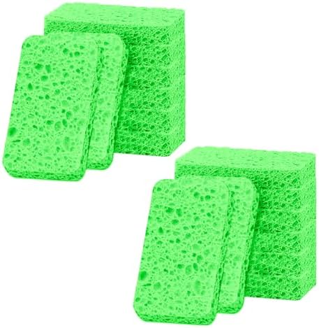 12 - Pack Non-Scratch Scrub Sponges - Sponges by Mainlyrunmakeupsuppliers