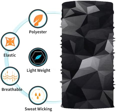 Neck Gaiter Face Cover Bandana Mask Scarf, Breathable Sun& Dust-proof - Image 3