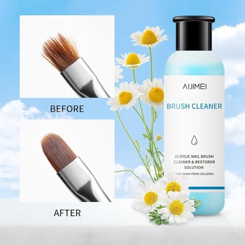 Nail Brush Cleaner 120ml Gel Solution - Image 2