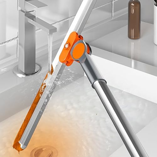 Shower Squeegee with Long Handle, Floor Extendable Squeegee Commercial Scrubber - Image 3