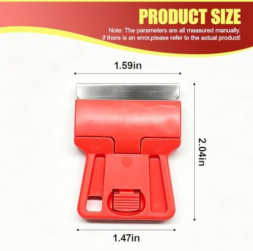 4PCS Razor Blade Scraper Tool Set, Mini Plastic Sticker Decal Residue Remover - Image 2