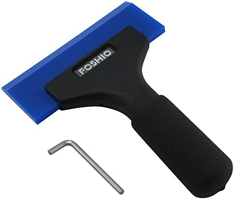 FOSHIO 1 Pack Rubber Water Blade Shower Squeegee Scraper Mirror Glass Wiper by FOSHIO