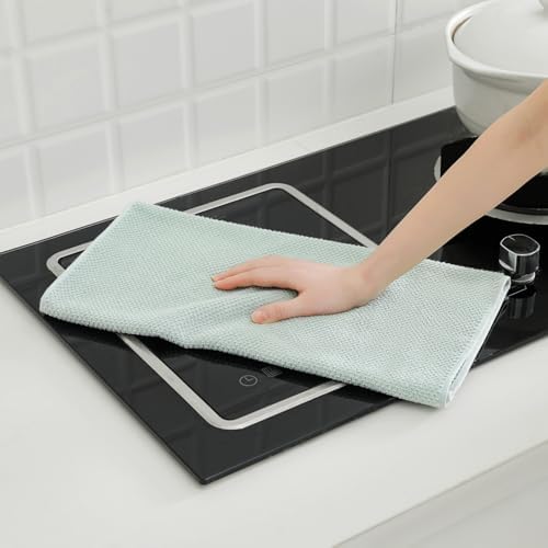 12 Pack Kitchen Towels and Dishcloths Set, 100% Cotton Soft and Absorbent - Image 5