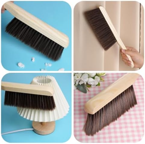 Rbenxia Wooden Handle Bench Brushes Soft Household Dust Cleaning Brushes - Image 6