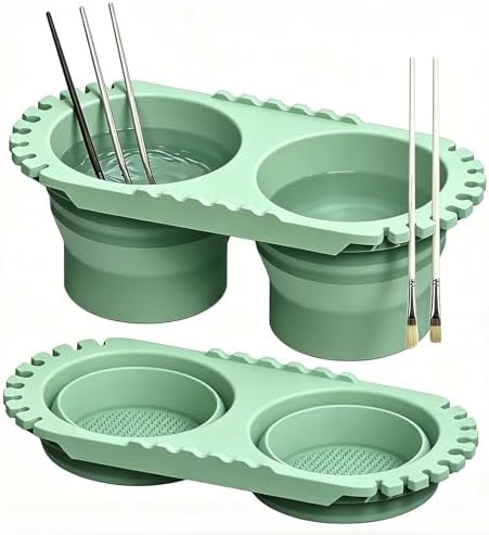 Collapsible Paint Brush Cleaner Rinse Cup by PW61