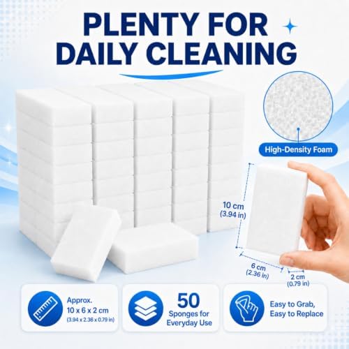 Magic Eraser - Pack of 50 Melamine Sponge Pads - Image 6
