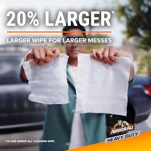 Armor All Heavy Duty Clean-Up Cloths, Extra Large Car Wipes - Image 3