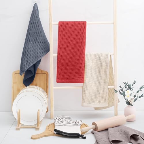 Homaxy 100% Cotton Waffle Weave Kitchen Towels - Image 6