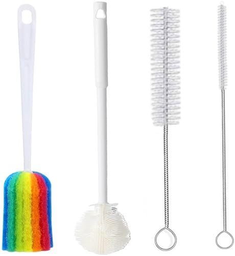 Bottle Cleaning Brush Set, Long Handle Bottle and Straw Cleaner Brush by Unknown