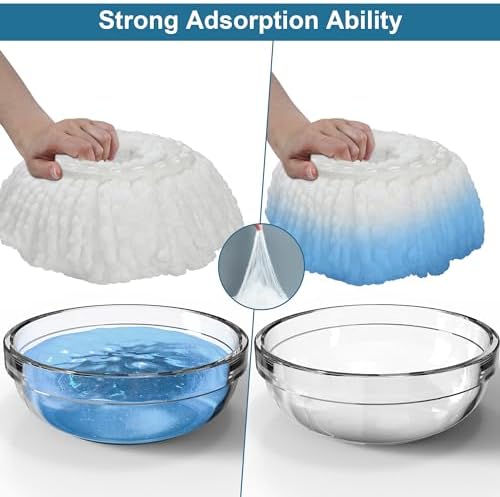 3 Pack Microfiber Mop Head Refills - Image 4