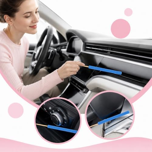 12 Pcs Microfiber Detail Duster Sticks, Mini Crevice Cleaning Tool - Image 6