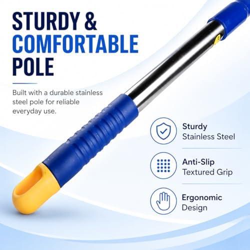52 inch Long Extension Pole, Window Squeegee Poles, Window Cleaner Attachment - Image 4