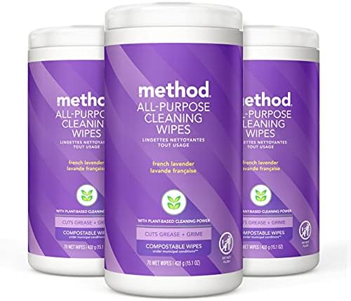 method All-Purpose Cleaning Wipes, French Lavender, 3 Pack by method