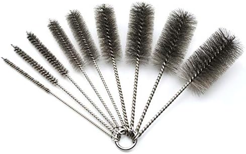 Pipe Cleaning Brush Set Stainless Steel Bristles by Ctsyuqoo