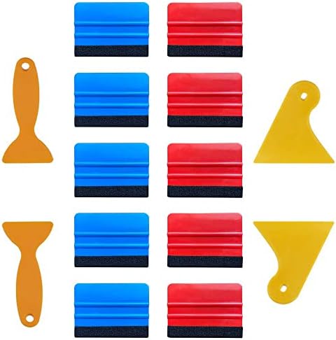 Felt Edge Squeegee Car Wrapping Tool Kits 4 Inch Vinyl Wrap Squeegee Applicator by UTSAUTO