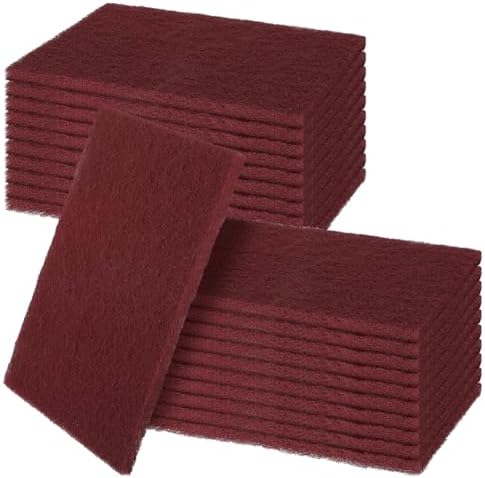 7447 General Purpose Scrub Pad, Maroon Brite Pads - Image 7