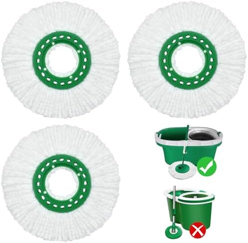 Reusable Mop Head Replacement for Libman Tornado Spin Mop Thick Microfiber Spin by GFRED