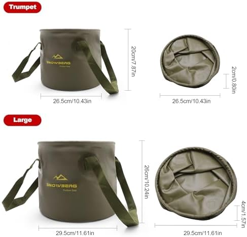Collapsible Bucket for Camping, 10L & 20L Portable Foldable Water Container - Image 5