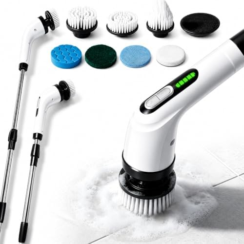 Highyes Electric Spin Scrubber for Bathroom, IPX7 Waterproof Shower Scrubber by Highyes