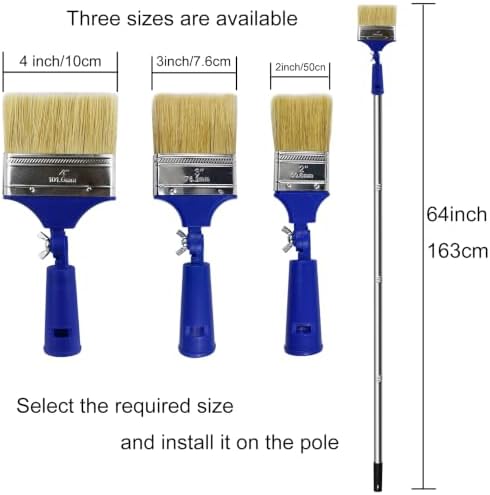 2''3''4''Paint Brush with Extension Pole, Long Brushes - Image 2