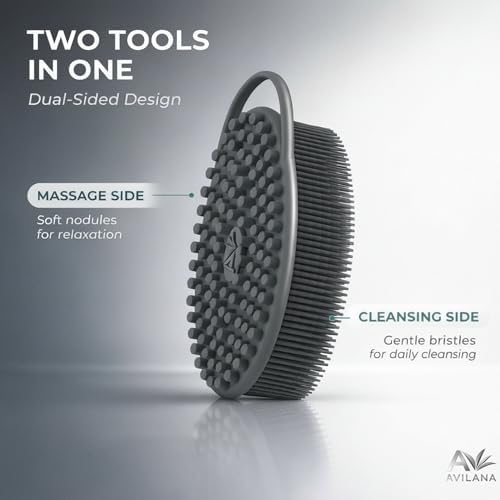 Avilana Premium Silicone Body Scrubber - Image 4