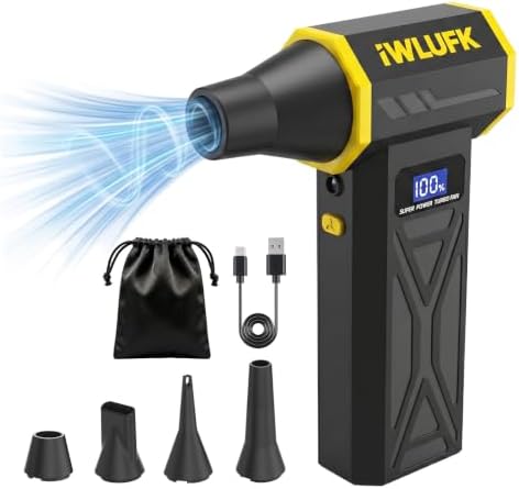 Electric Compressed Air Duster, 000RPM Super Power Cordless Rechargeable by Unknown