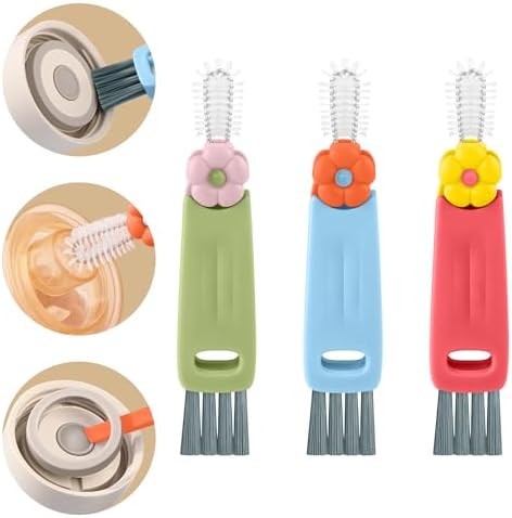 3 in 1 Cup Lid Gap Cleaning Brush Set, Mutipurpose Portable Cup Lid Gap Cleaner by MeliyaTVRemoteLightWatchAccessories