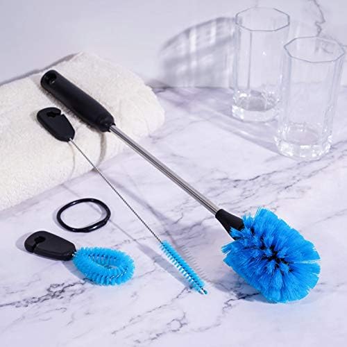 MOSOLAN 3-in-1 Water Bottle Brush and Straw Cleaning Set, Round Head - Image 5