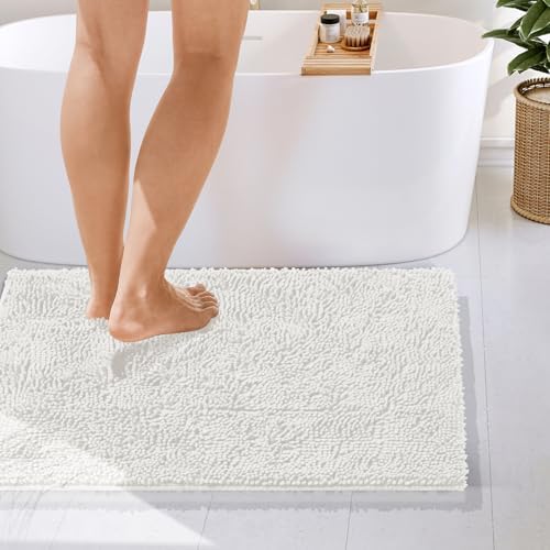 Hearth & Harbor Bathroom Rugs, Chenille Bath Mat - Image 4