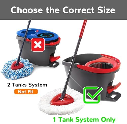 Spin Mop Replacement Head, Thick Microfiber Refills - Image 3