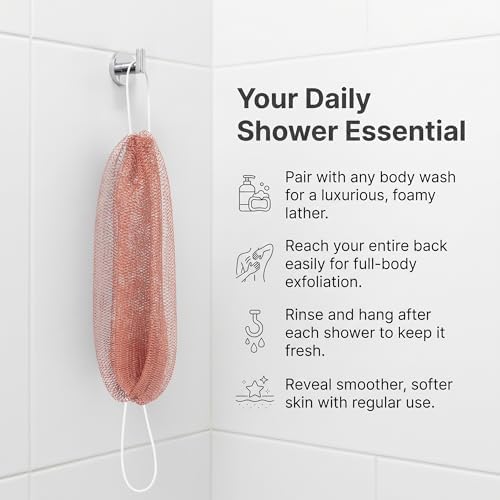 UJFQBH African Net Sponge Authenti, Exfoliating Body Scrubber - Image 4