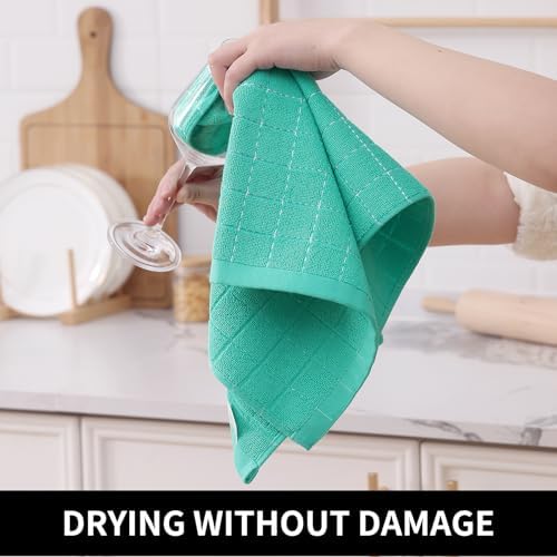 Homaxy 100% Cotton Terry Kitchen Towels, 6 Pack - Image 4