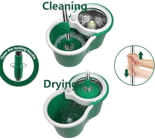 Spin Mop and Bucket Set, for Floor Cleaning, - Image 4
