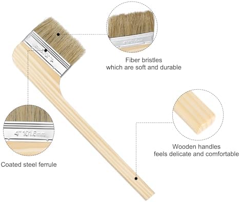 HARFINGTON Paint Brush 2Pcs 4" Brush Width Reusable Variety Angle Bend Brushes - Image 4