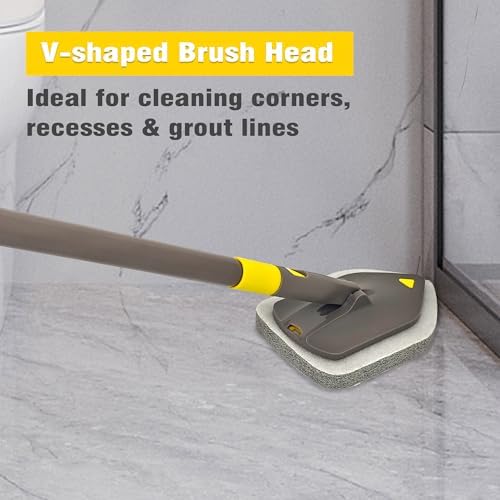 NEWE Shower Scrubber Refill Pads, Tub Tile Scrubber Replacement Head - Image 4