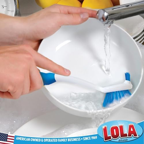 Dish Brush Scrubber for Kitchen, 36 Pack, by LOLA, Stiff Bristles & Food Scraper - Image 5