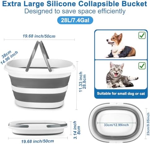 28L Large Collapsible Mop Bucket - Image 2