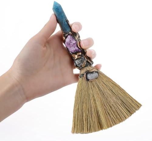 RENEMEGO Crystal Witch Altar Broom by RENEMEGO